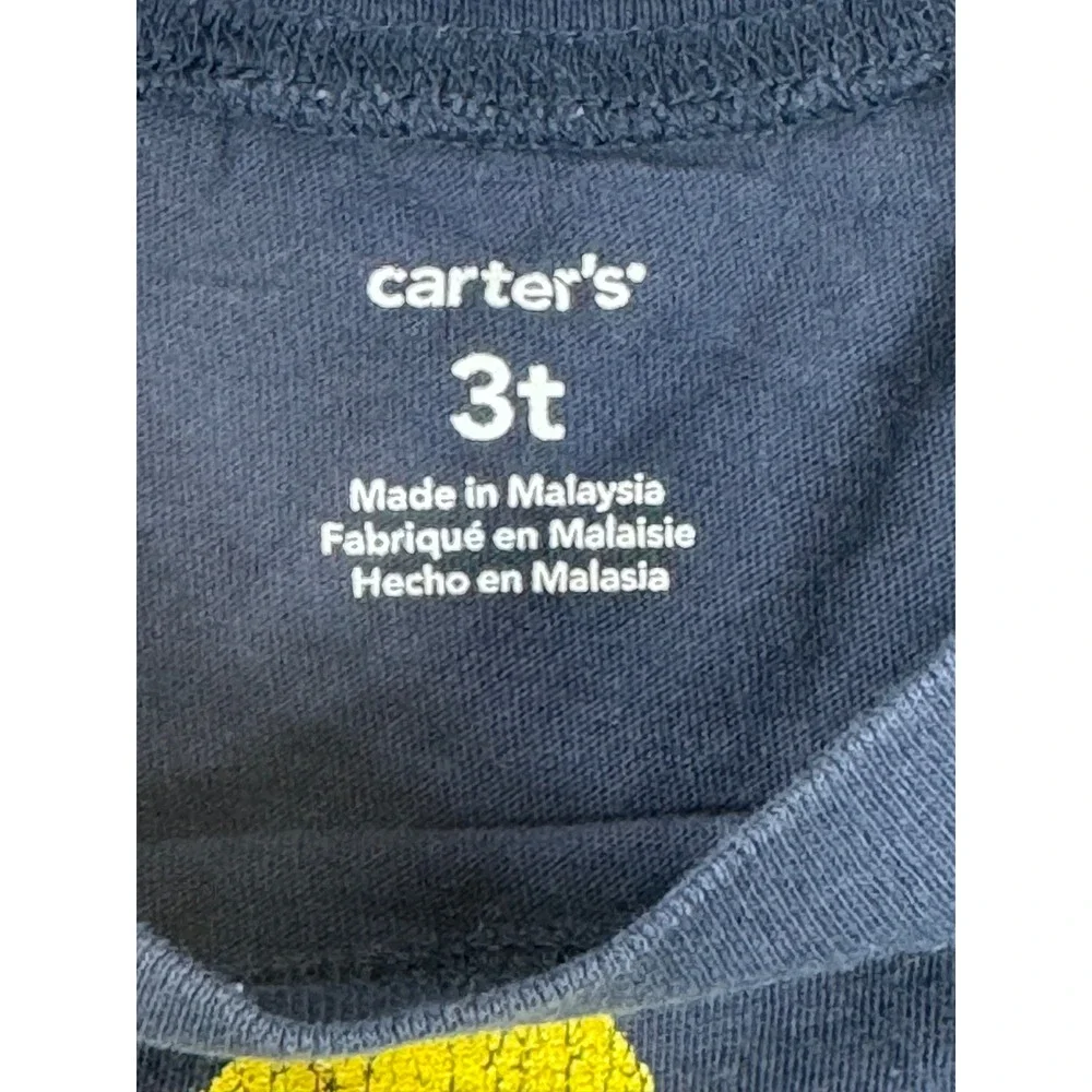 Carters Toddler Boys Girls Navy Blue Hanging With My Peeps Easter T-Shirt 3T
